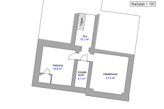 Banken-Immobilien.de - Kellergeschoss Grundriss